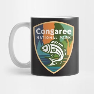 Congaree National Park South Carolina Fishing Emblem Mug